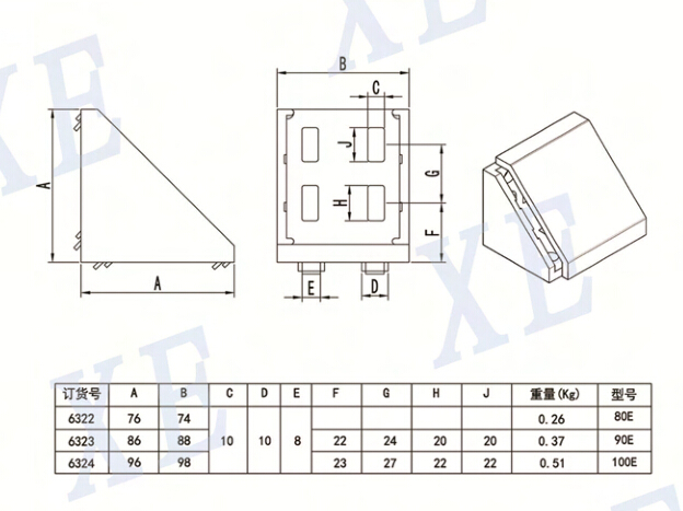 铝型材配件封盖角件厂家